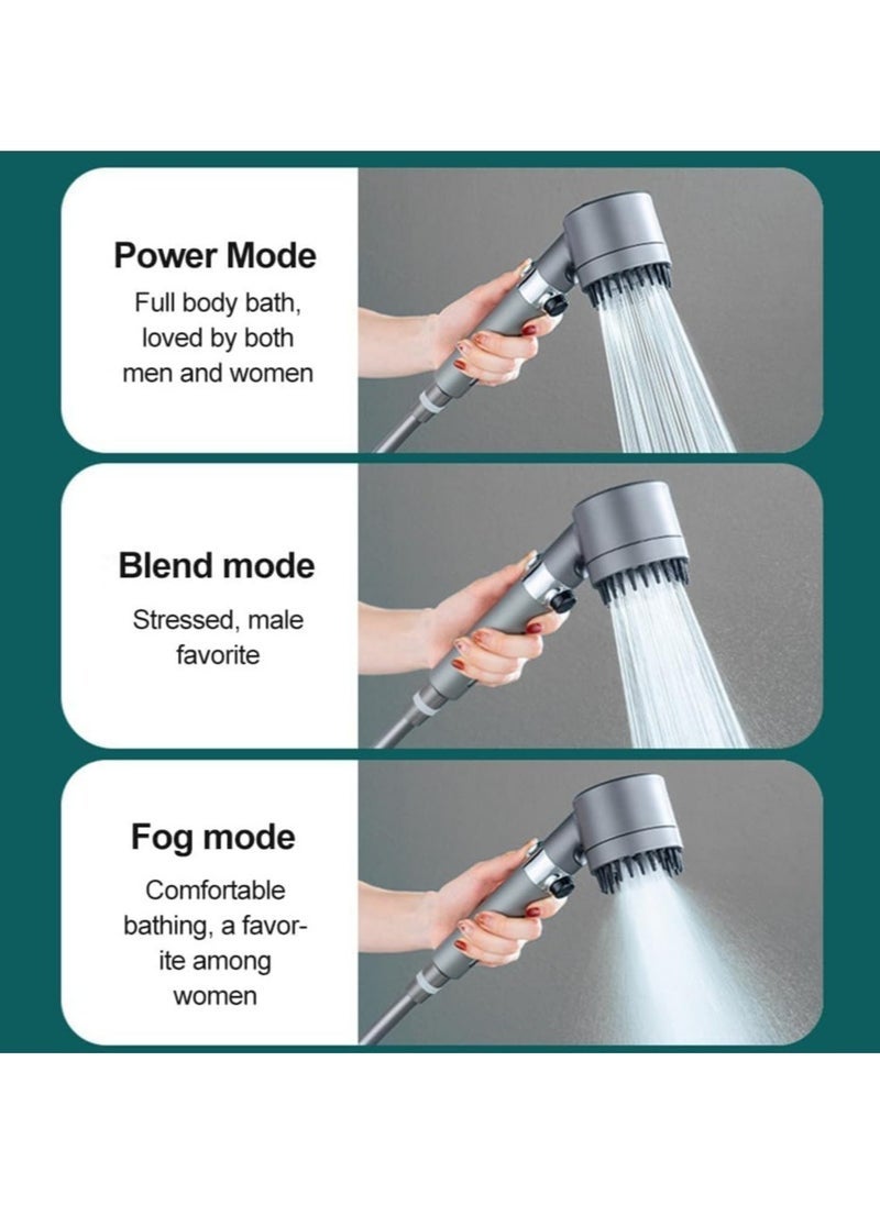 ELTRAZONE High Pressure Handheld Shower Head – 3 Spray Modes, Scalp Massage, Skin Beauty – Multifunctional Shower Head with Detachable Design, Universal Fit – Ideal for Home Spa Experience​ - Image 3