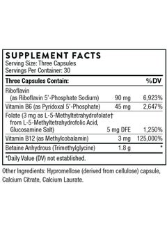 Thorne Methyl-Guard Plus - Dietary Supplement - 90 Capsules  - Image 2