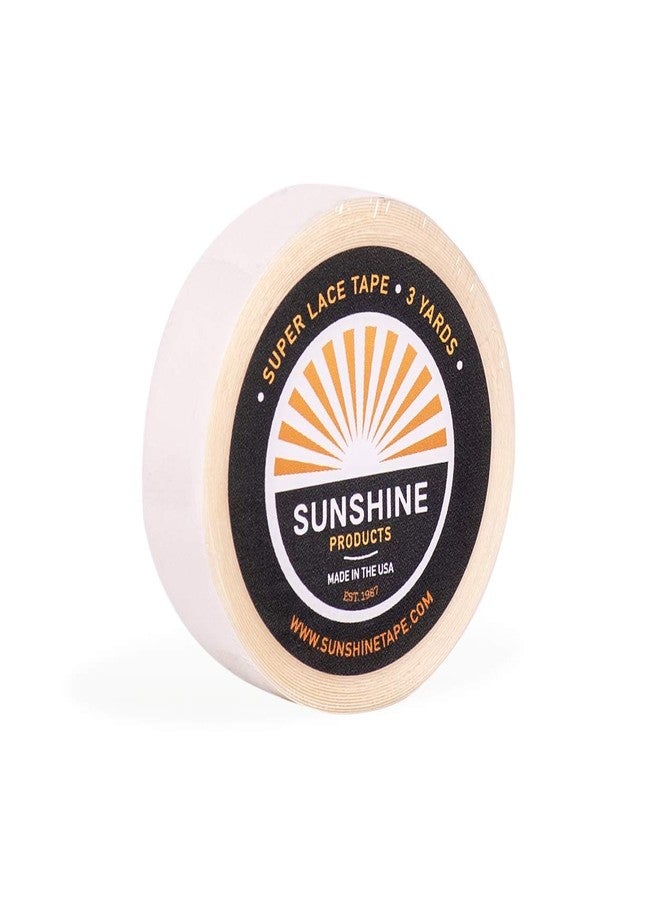 SUN SHINE Maximum Wear Hair System Tape Roll - Super Lace Wig Tape - Long Lasting Aggressive Hold Lace Hair Replacement - 4+ Week Hold - 1/2" x 3 yds - Image 1