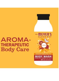 Mrs. Meyer's Clean Day MRS. MEYER'S CLEAN DAY Moisturizing Body Wash for Women and Men, Biodegradable Shower Gel Formula Made with Essential Oils, Clementine, 16 oz - Pack of 3  - Image 2