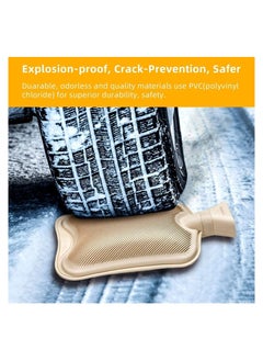 MARK STORE Hot Water Bottle with Soft Cover 2 Liter, Classic Rubber Hot Water Bag for Cramps, Neck, Shoulders Pain Relief, Hot Cold Pack for Hot and Cold Therapy and Feet Warmer  - Image 5