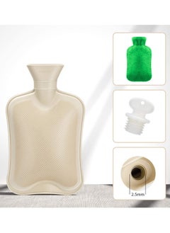 MARK STORE Hot Water Bottle with Soft Cover 2 Liter, Classic Rubber Hot Water Bag for Cramps, Neck, Shoulders Pain Relief, Hot Cold Pack for Hot and Cold Therapy and Feet Warmer  - Image 2