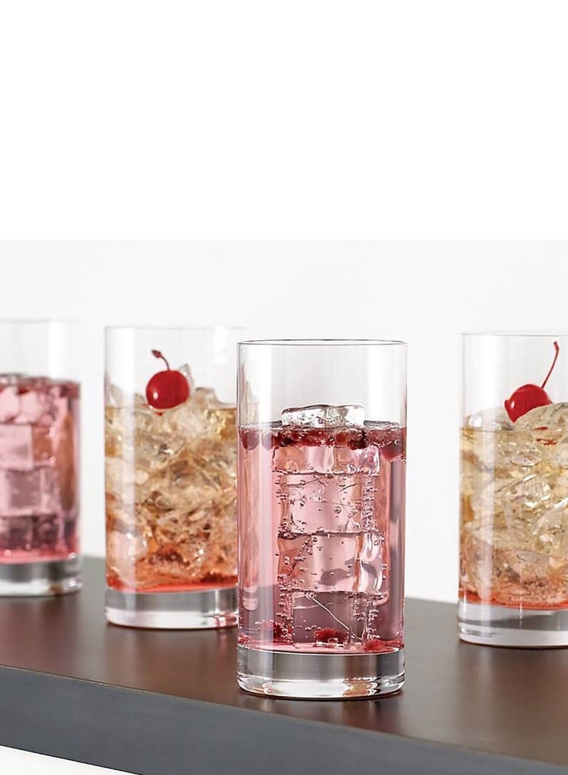 Dania A Set Of 6 Pure And Clear Glass Water Cups Made In Turkey 14.5x6.5 cm - Image 1