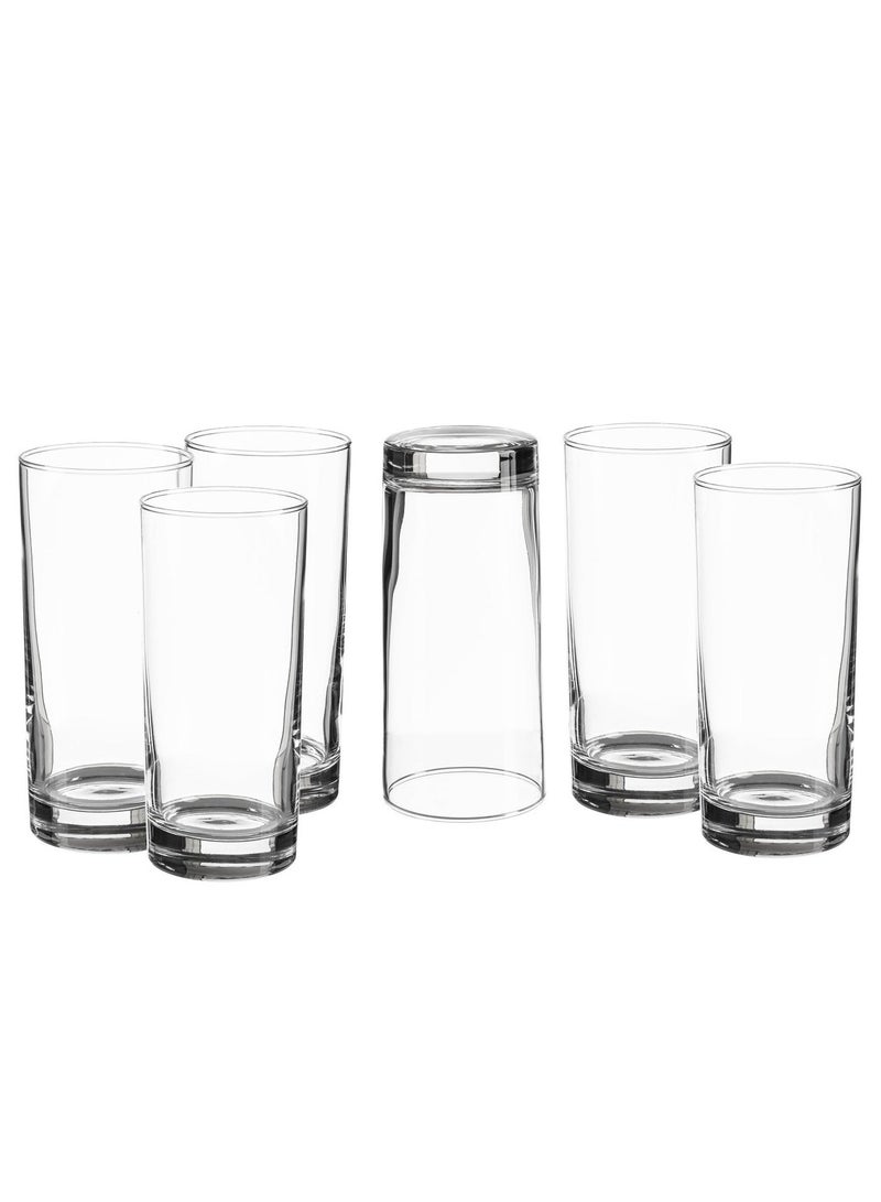 Dania A Set Of 6 Pure And Clear Glass Water Cups Made In Turkey 14.5x6.5 cm - Image 2