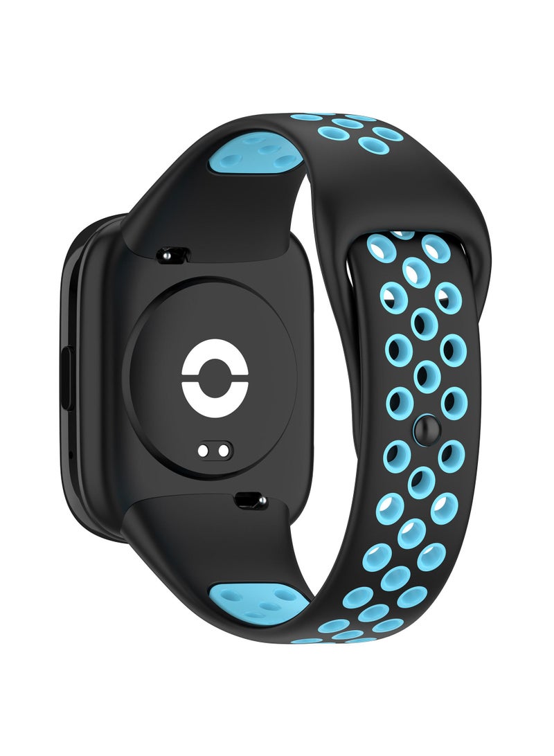 1Pcs Watch band for Redmi watch3 lite/Redmi watch3 active strap Black/Blue - Image 1