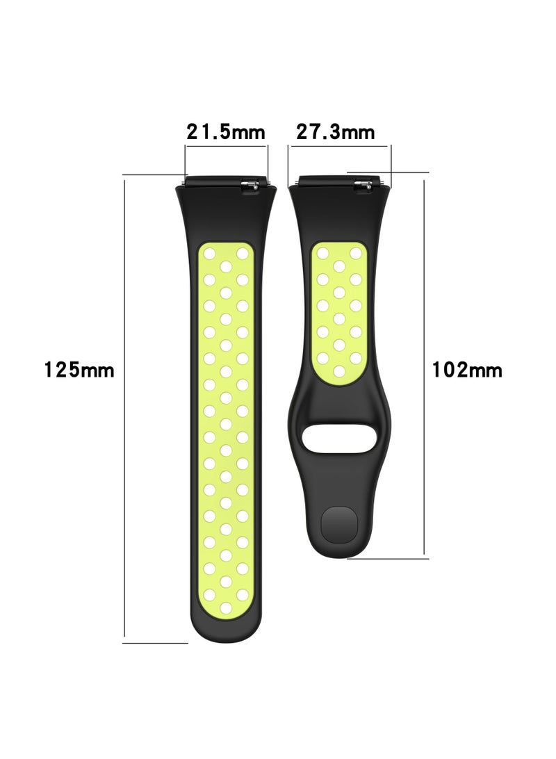 1Pcs Watch band for Redmi watch3 lite/Redmi watch3 active strap Black/Blue - Image 3