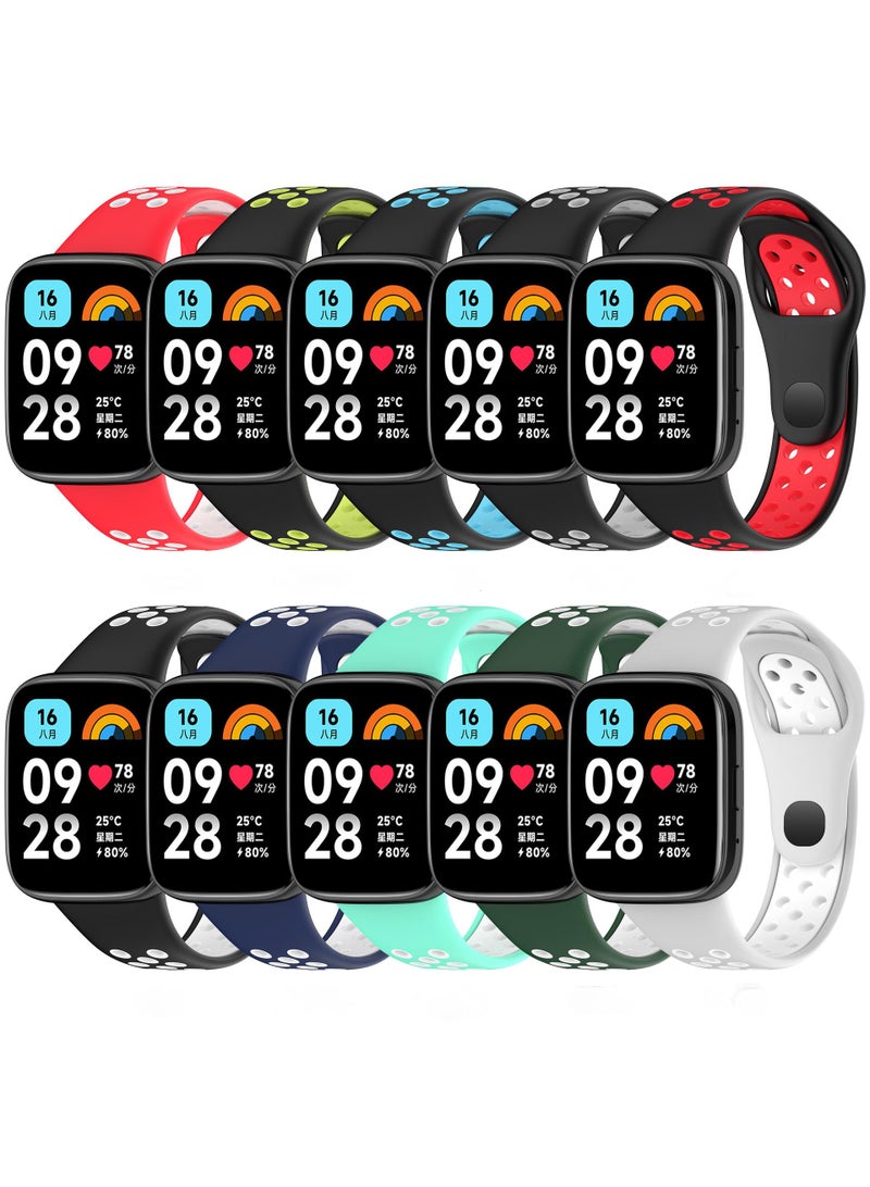 1Pcs Watch band for Redmi watch3 lite/Redmi watch3 active strap Black/Blue - Image 5