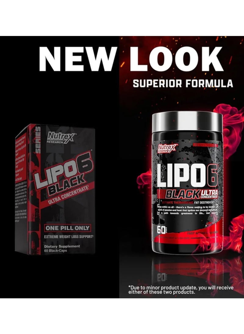 Nutrex Research Lipo 6 Black Ultra Concentrate 60 Count  - Image 2