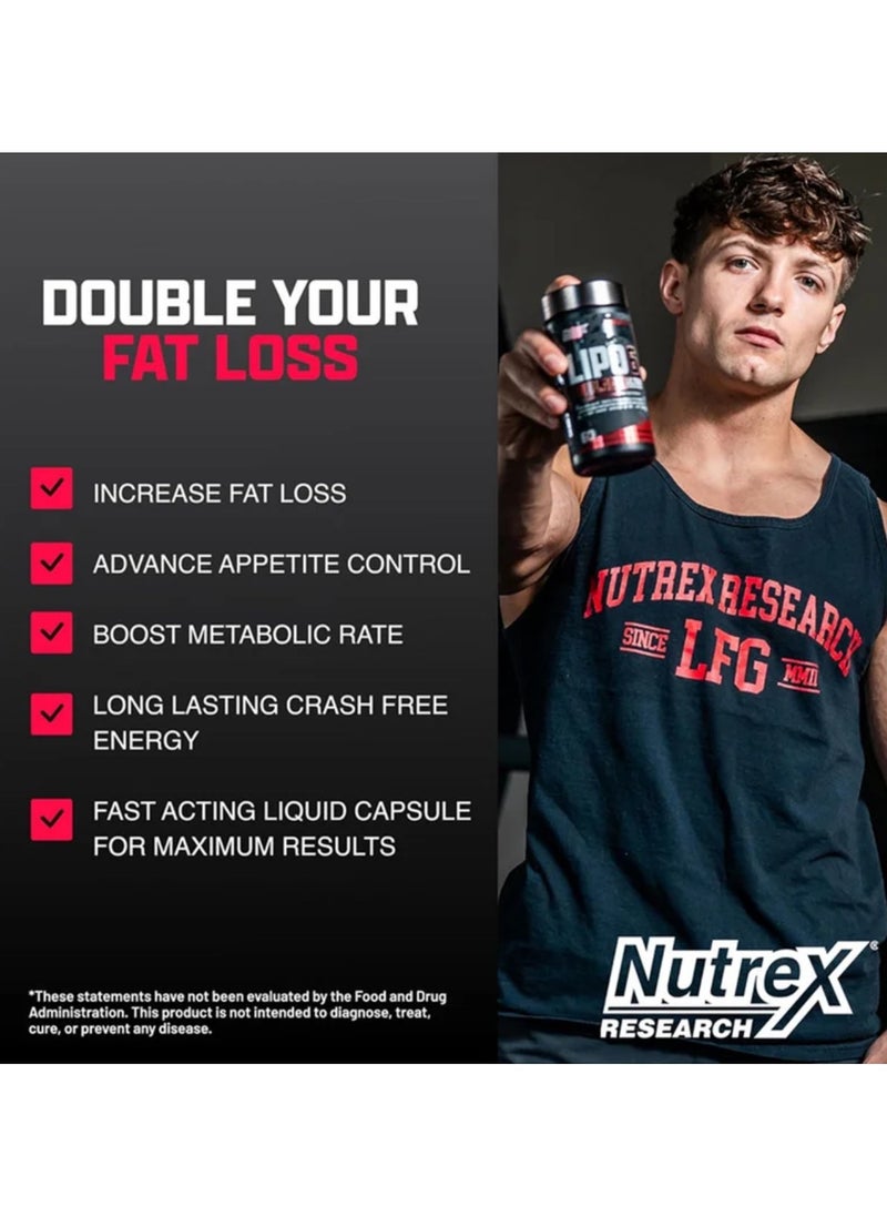 Nutrex Research Lipo 6 Black Ultra Concentrate 60 Count  - Image 3