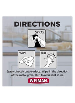Weiman Weiman Stainless Steel Cleaner and Polisher 12oz Protects Agains Fingerprints and Leaves Streak Free Shining  - Image 3