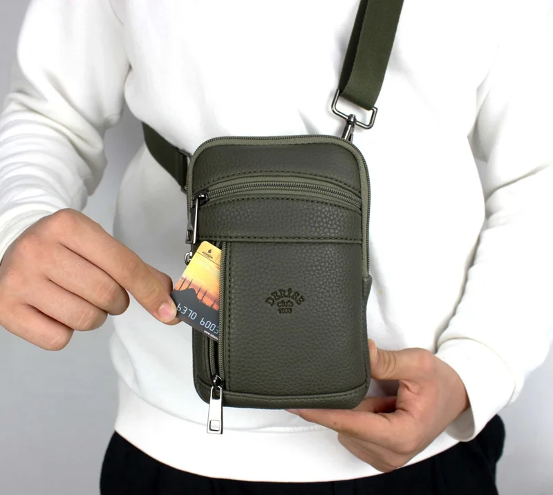 ديرسي كلوب Men's Khaki Color Shoulder Strap Men's Shoulder Bag