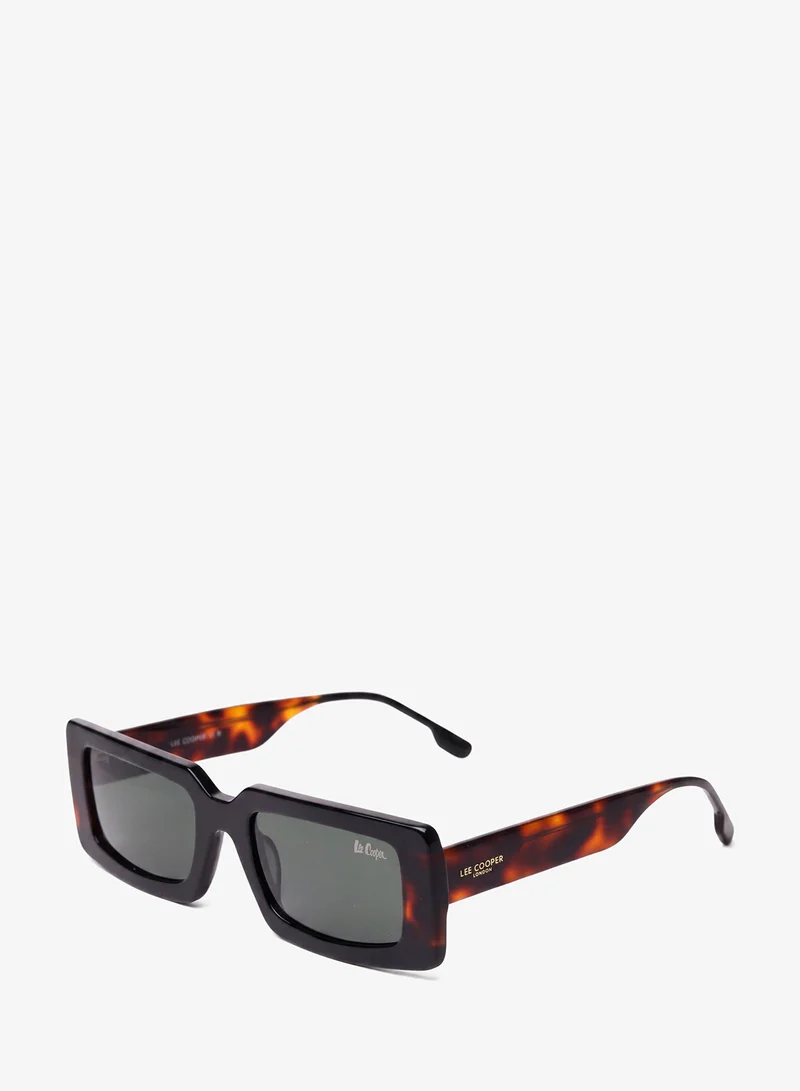 Nylon Sunglasses Black/Demi  Frame Green Gradient Mirror Lens 54mm  - LCW10562C2