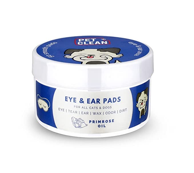 Pet Clean Primrose Oil Eye & Ear Pads - Gentle Care for Dogs & Cats - 50 Count (Pack of 1) - Image 1