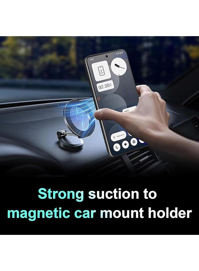 متوافق مع لا شيء هاتف 3a برو 5G حالة مع الكاميرا المنزلقة, متكاملة 360 درجة دوار حلقة الركض, غطاء واقي مقاوم للصدمات, مكافحة السقوط الحماية, حالة مقاومة للصدمات, أسود - Image 4