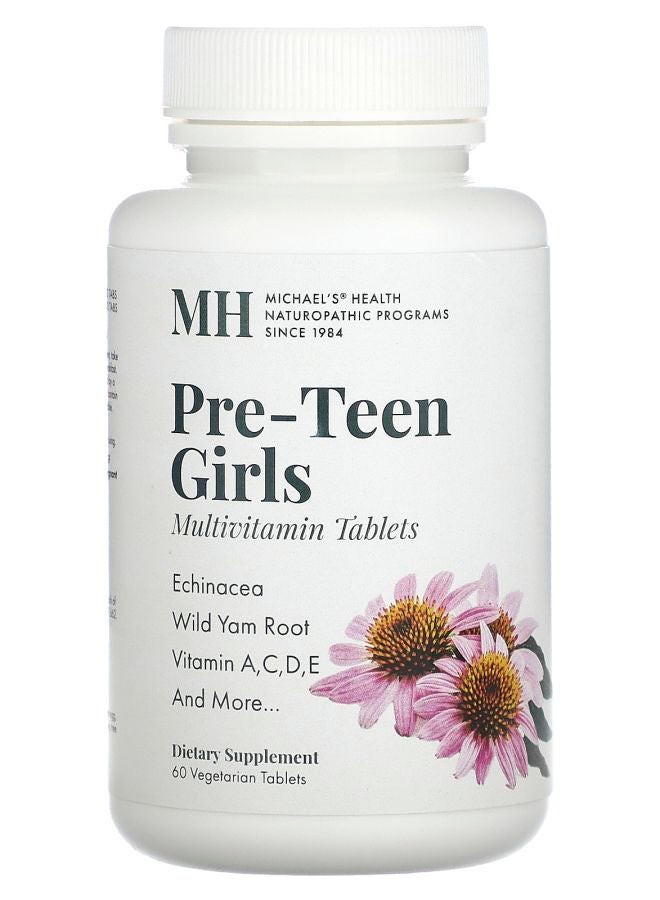 Michael's Naturopathic PreTeen Girls Multivitamin 60 Vegetarian Tablets