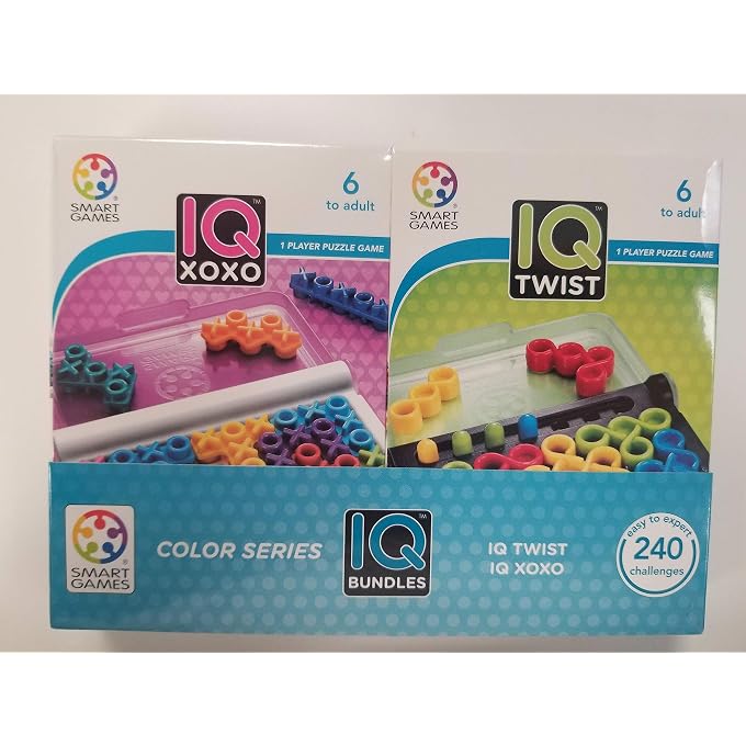 سمارت جيمز سلسلة ألوان IQ Bundles: IQ Twist و IQ XOXO، ٢٤٠ تحديًا للأعمار من ٦ سنوات فما فوق. - Image 2