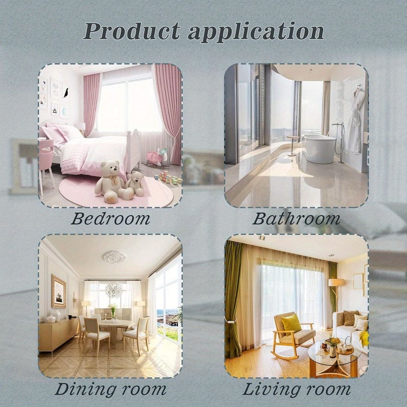 Set Of 2 White Magnetic Curtain Tiebacks Hooks Clip Holdbacks For Home Bedroom Office Decorative - Image 5
