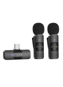 بويا ميكروفون لاسلكي من لافالير لأجهزة واجهة BOYA BY-V20 USB-C ، ميكروفون مكثف صغير لإلغاء الضوضاء لتسجيل الفيديو  - Image 1
