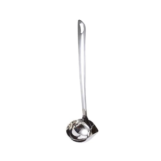 Generic Pure Stainless Steel Oil Filter Spoon Skimmer Spoon Cooking Oil Filter Long Handle Skimmer Spoon Scoop 305 CM Silver Colour 1 pcs  - Image 1