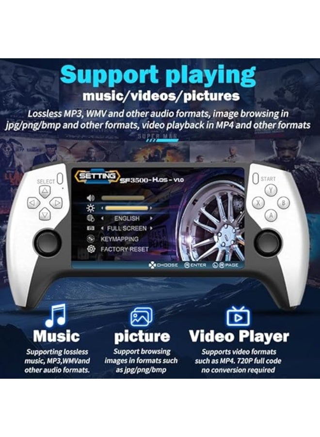 Portable Retro Handheld Game Console, 5.5-inch HD IPS Screen, Supports TV Output, 14+ Emulators for Classic Gaming, Long-Lasting 5-Hour Battery - Image 3