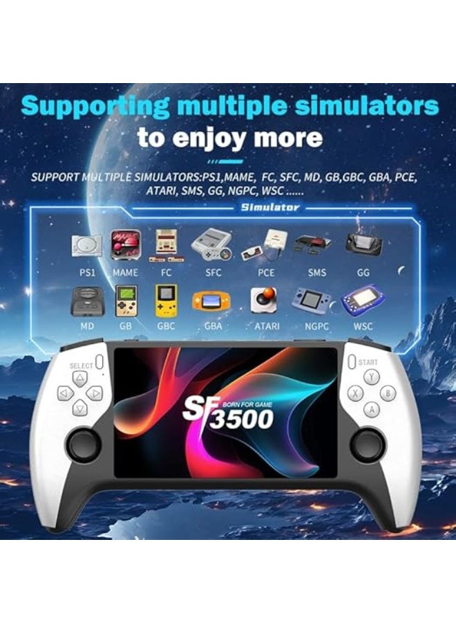 Portable Retro Handheld Game Console, 5.5-inch HD IPS Screen, Supports TV Output, 14+ Emulators for Classic Gaming, Long-Lasting 5-Hour Battery - Image 5