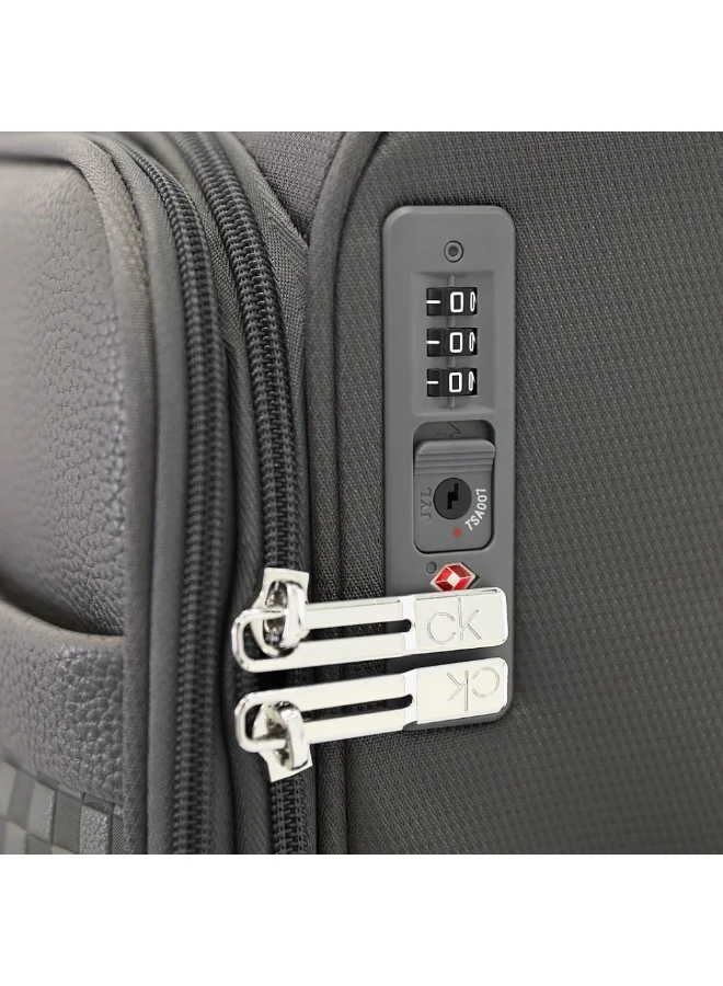 CALVIN KLEIN Calvin Klein Check In Charcoal Cabin Luggage Bag