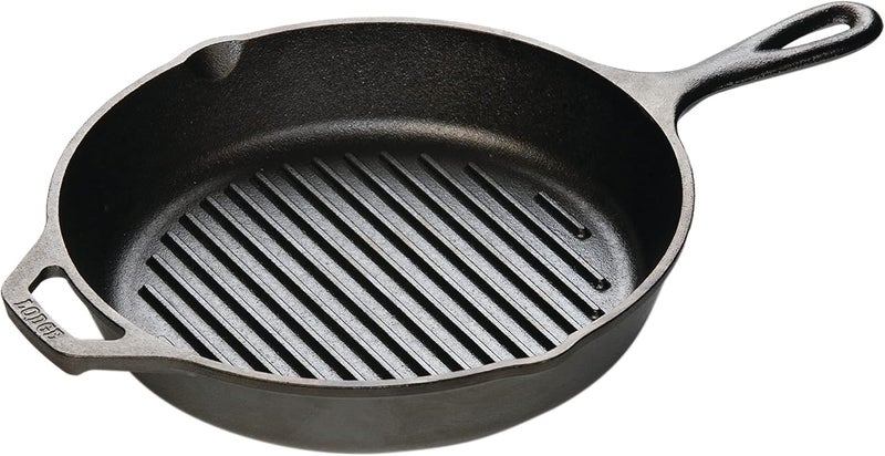 Lodge Logic Cast Iron Grill Pan - 10.25-Inch - Image 1