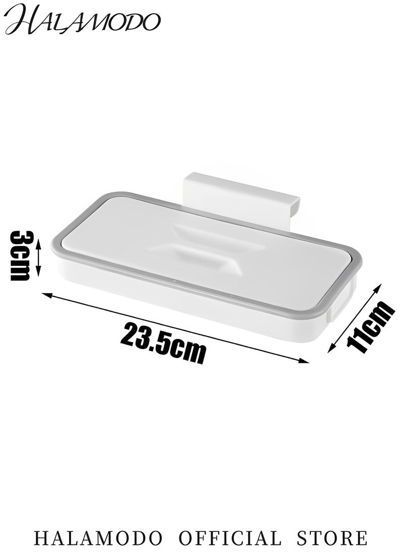 Generic Trash Bag Holder Rack Waste Garbage Bin Rack Holder Kitchen Tools Garbage Storage Rack Can with Removable Lid Multi for Kitchen Cabinet Door Storage Cupboard Towel Rails Rack  - Image 3