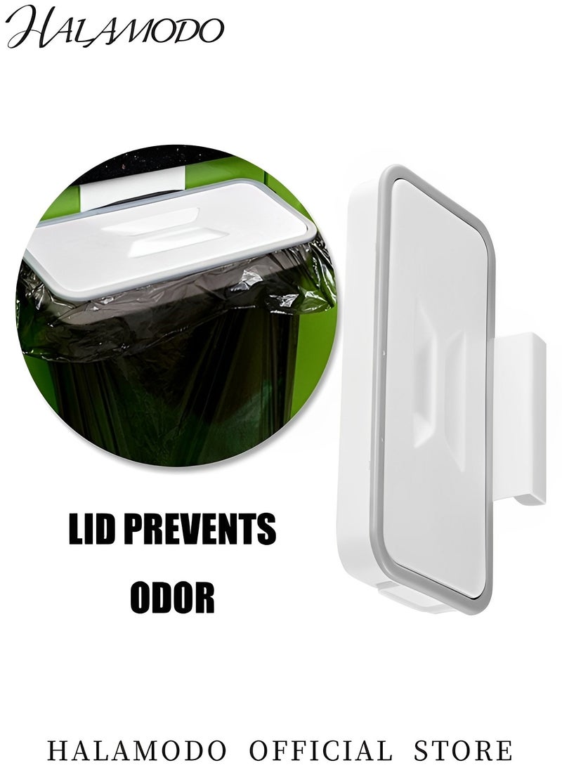 Generic - Trash Bag Holder Rack Waste Garbage Bin Rack Holder Kitchen Tools Garbage Storage Rack Can with Removable Lid Multi for Kitchen Cabinet Door Storage Cupboard Towel Rails Rack - Image 1