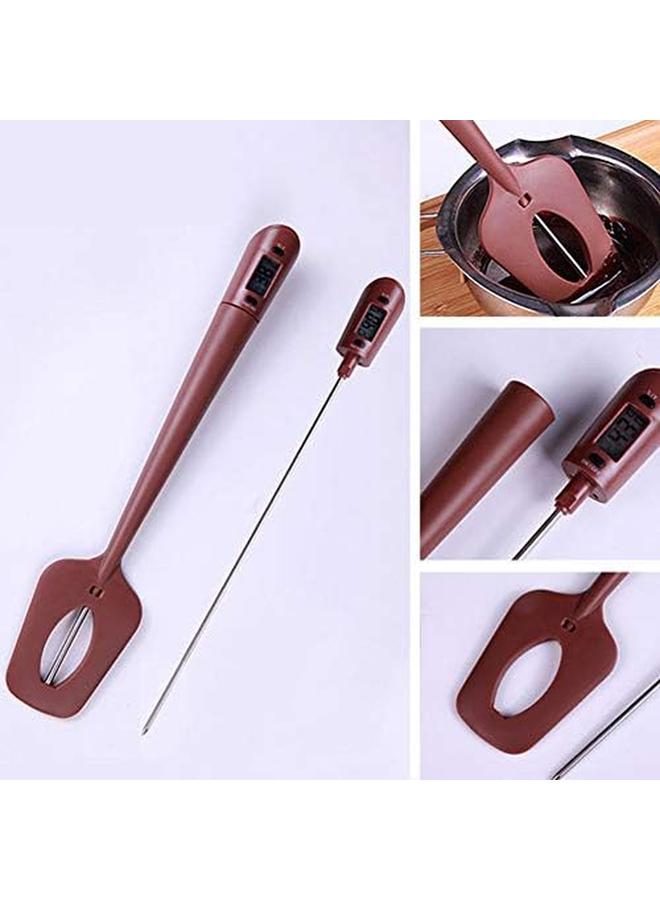 SHOWAY Kitchen Food Silicone Electronic Gadgets Long Probe Baking Spatula Tools Chocolate Digital Barbecue Portable Cooking - Image 2