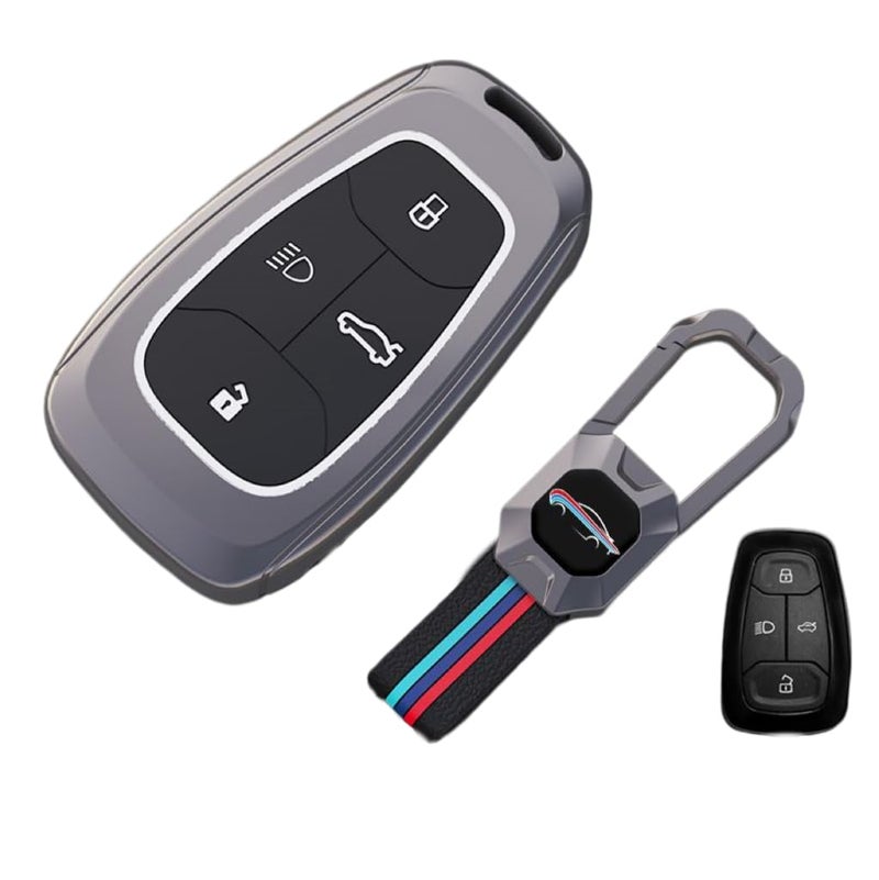 Contacts Car Key Cover Compatible with TATA – Fits Nexon, Harrier, Altroz, Tiago, Tigor, Safari & More - Image 1