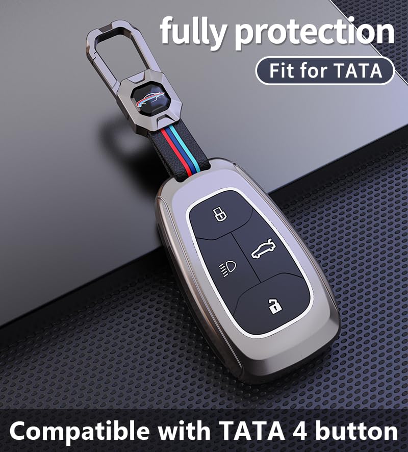 Contacts Car Key Cover Compatible with TATA – Fits Nexon, Harrier, Altroz, Tiago, Tigor, Safari & More - Image 2