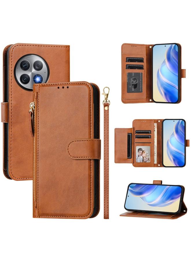 The Bros Case For OnePlus Ace 2 Pro Multi-Card Slots Zipper Wallet Leather Phone Case