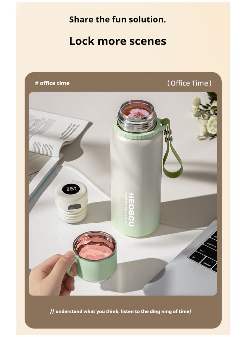 Generic - Smart Thermal Insulated Cup for Men and Women Stylish Water Bottle for Students Portable Tea Infuser Cup for Outdoor Use - Image 1