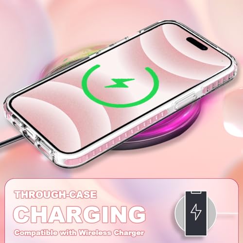 ZIYE Clear Case for iPhone 16 Pro Max Phone Case Pink Leopard Design Shockproof Soft TPU Bumper Protective for Women Girls Girly Cute Cover - Image 5