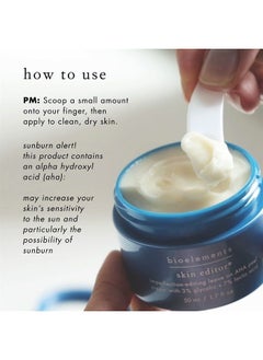 Bioelements Skin Editor - 1.7 fl oz - Leave-On AHA Chemical Face Peel Cream for All Skin Types - With 3% Glycolic Acid & 7% Lactic Acid - Vegan, Gluten Free - Never Tested on Animals  - Image 5