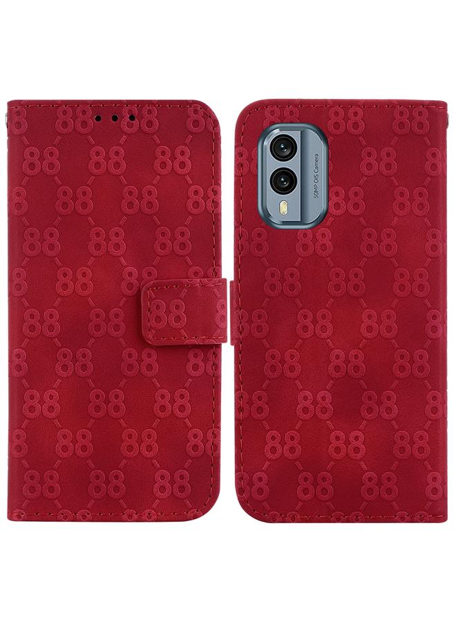 اس-توب جراب لهاتف Nokia X30، جراب جلدي منقوش مزدوج على شكل 8 - Image 1