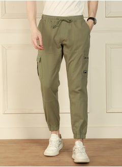 Relaxed Fit Light Olive Men's Cotton Lycra Solid Cargo Trouser, Mid Rise, Full Length, Casual - pzsku/Z7F1F30E5CA08B9F05E61Z/45/_/1734121559/fe70494b-c235-4812-8b06-f1d7d83c800c