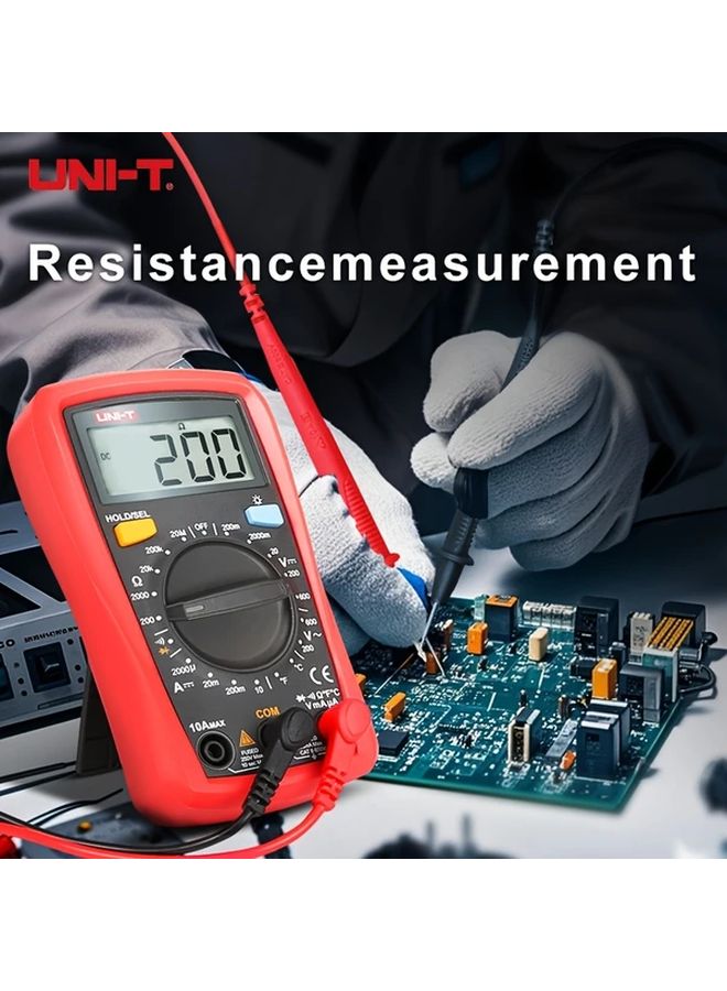 UNI T 33D Digital Multimeter 600V AC DC Voltage 1999 Count NCV Capacitance Test Auto Shutoff - Image 4