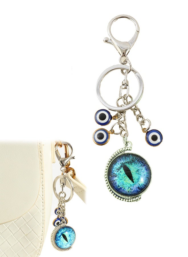 Lemon Evil Eye Keychains Hamsa Hand Fatima Bag Purse Keychain Good Luck Amulet Protection Charm Keyrings for Women - Image 1