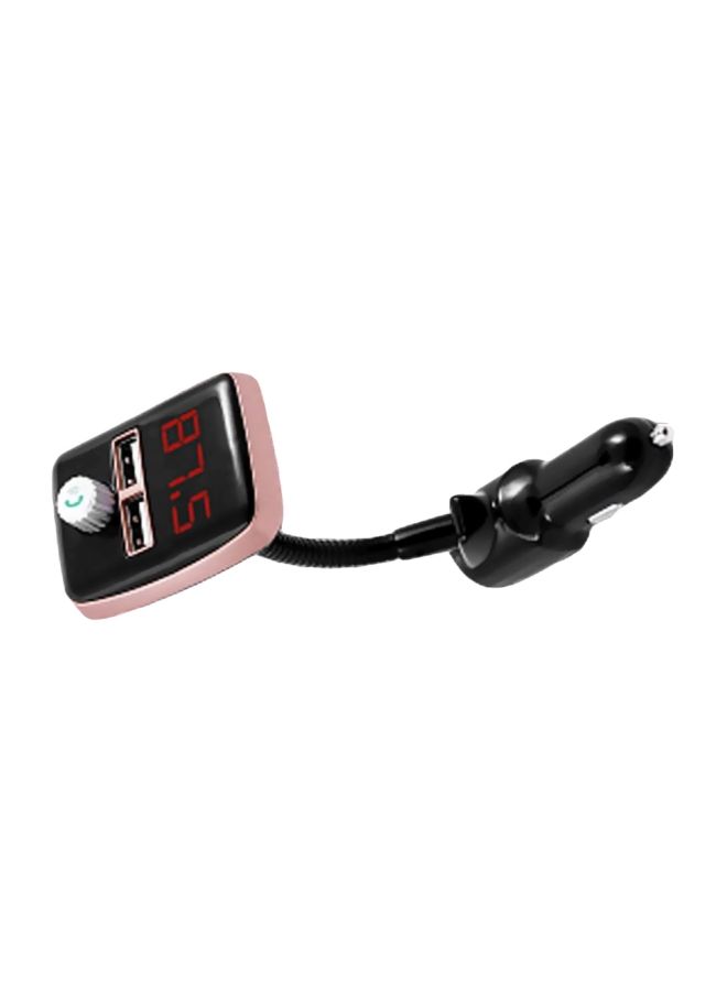 Loquat Wireless MP3 Player With 2 USB Car Charger Black/Pink - Image 2