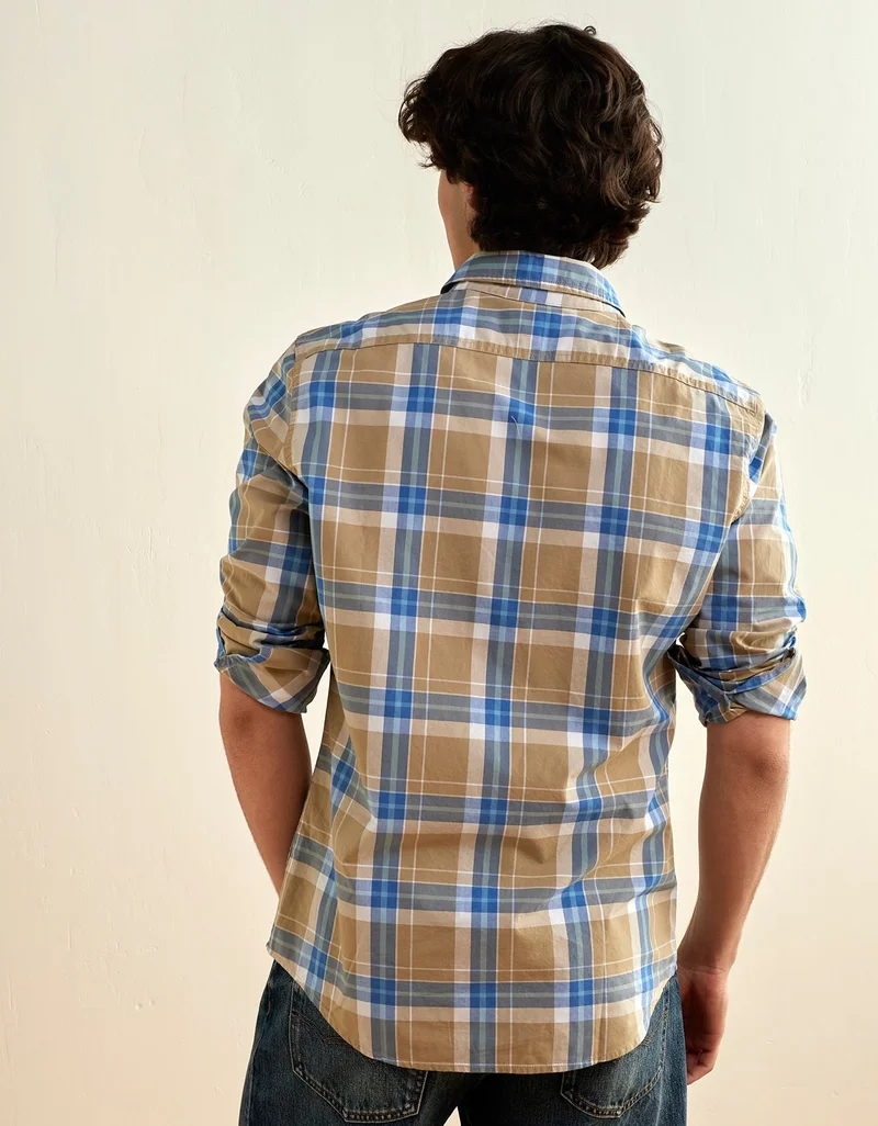 American Eagle AE Slim Fit Poplin Button-Up Shirt