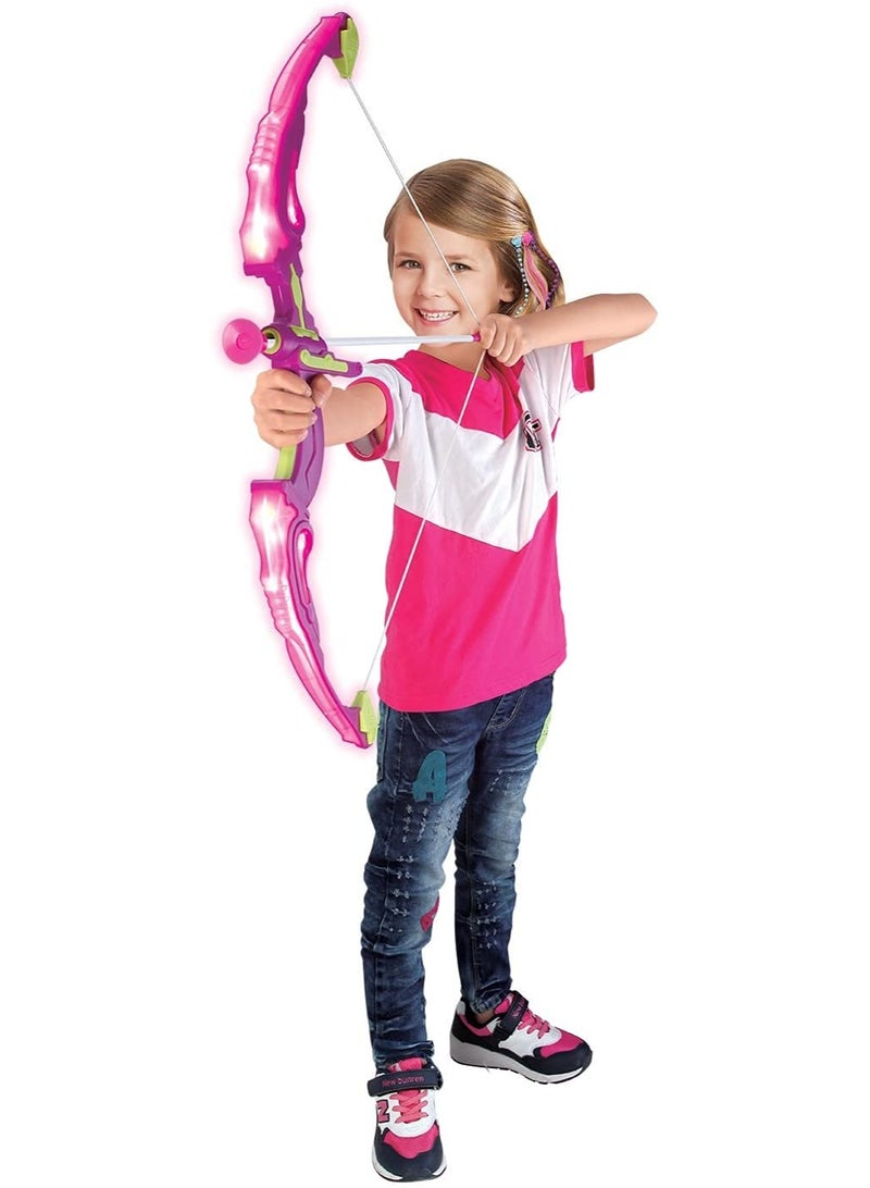 KINGSPORT Archer Bow and Arrow, Quiver, 3 Arrows, Strong String Thread, Target Board with LED Flashing Light - Image 4