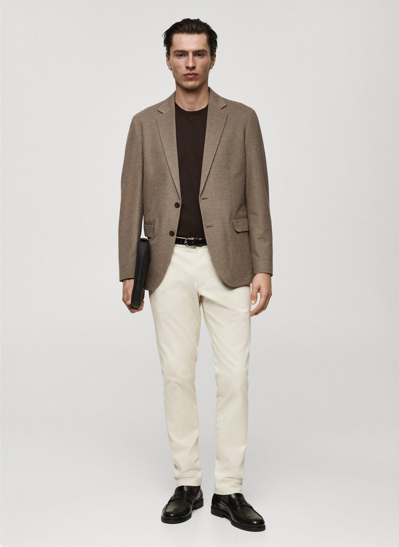 Mango Man Slim Fit Cotton Blazer  - Image 5
