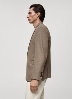 Mango Man Slim Fit Cotton Blazer  - Image 3