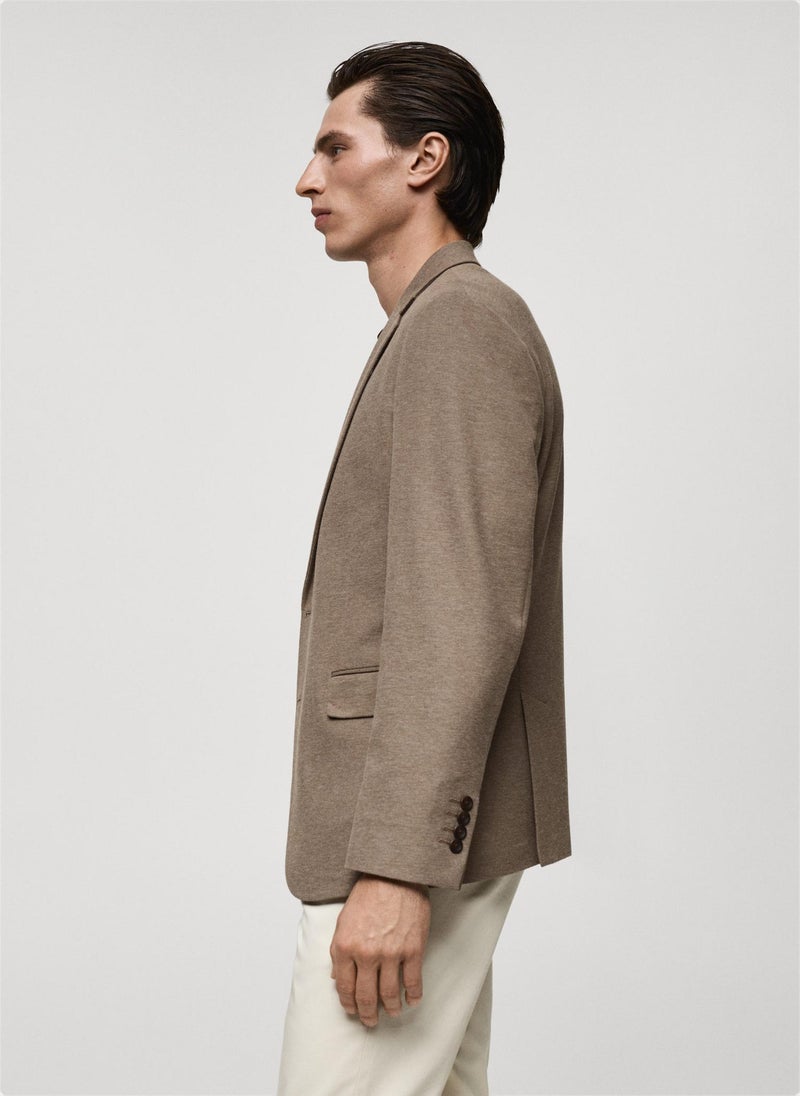 Mango Man Slim Fit Cotton Blazer  - Image 3