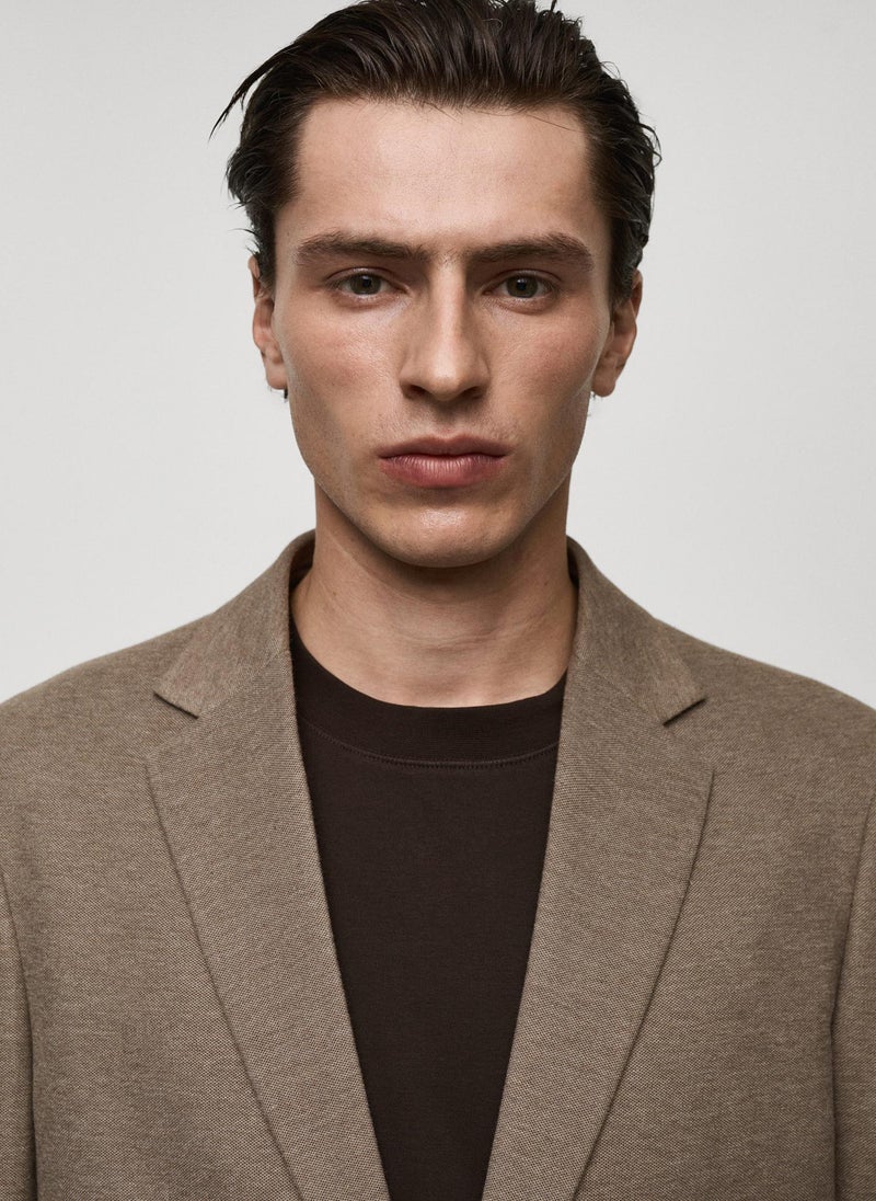 Mango Man Slim Fit Cotton Blazer  - Image 4