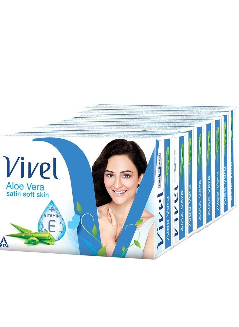 Vivel Aloe Vera Soap, Pack of 8 - Image 1