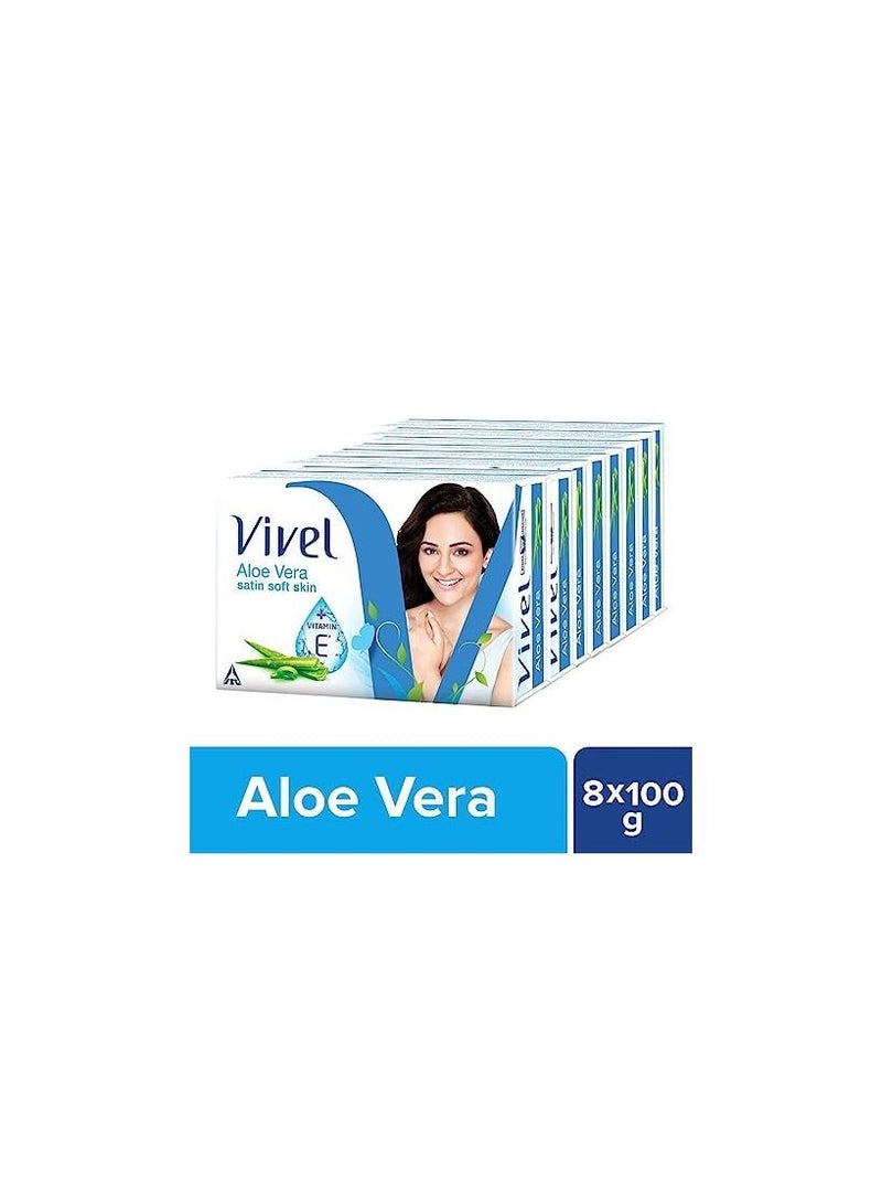 Vivel Aloe Vera Soap, Pack of 8 - Image 2