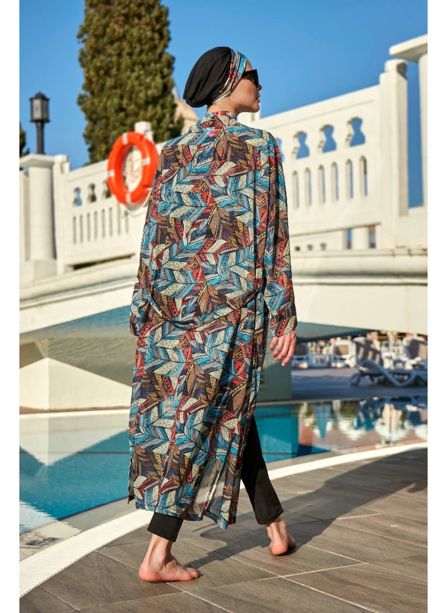 Remsa Mayo Remsa Swimsuit Remsa Modest Swimsuit Over Single Kaftan Kimono Pareo RP008 Tülay  - Image 4